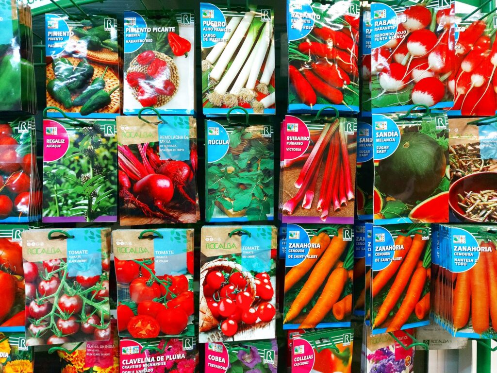 Sobres de Semillas de verduras variadas